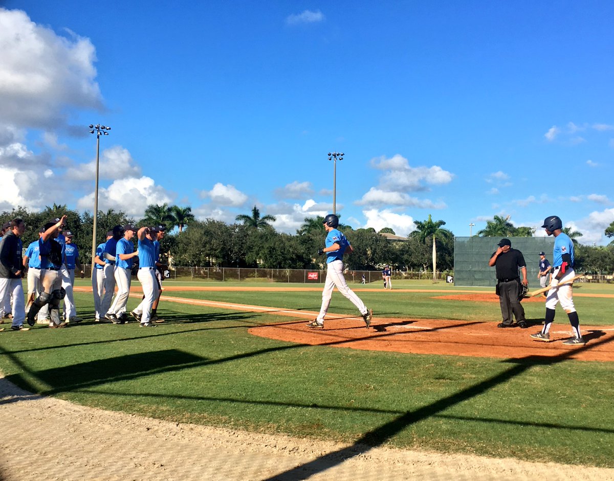 No. 64 ranked AJ Vukovich (2020, Louisville Commit) blasted a two-run shot over the left-center fence with a 99 exit velo and 398 ft. distance for Chicago Scouts Association #WWBAWorldChampionship