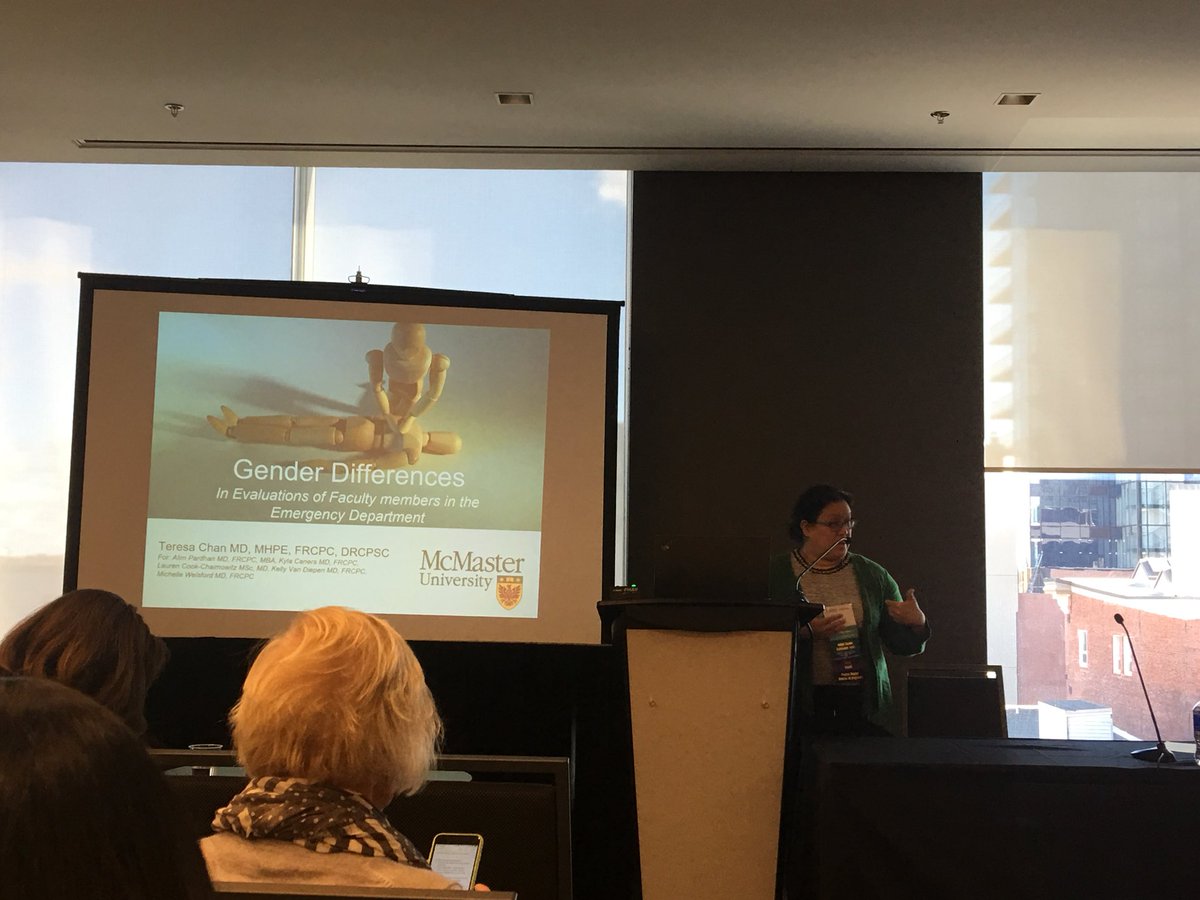 laurenmcchaim's tweet photo. @TChanMD introducing us to some local data about gender differences in faculty evaluations #ICRE2018 https://t.co/9h86aGWtZN