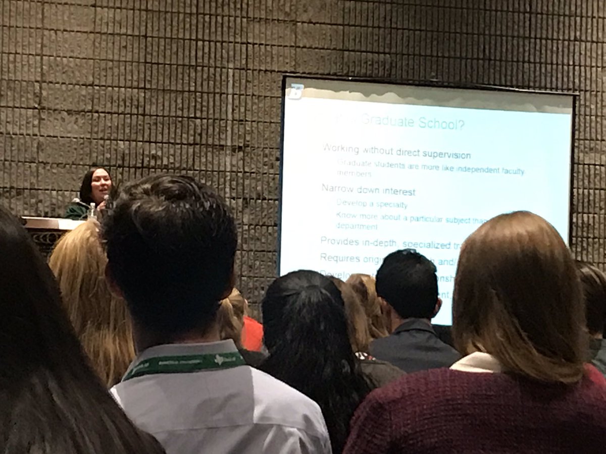 Great talk by Maggie Wolford from Binghamton University about applying to graduate school! #BMES2018