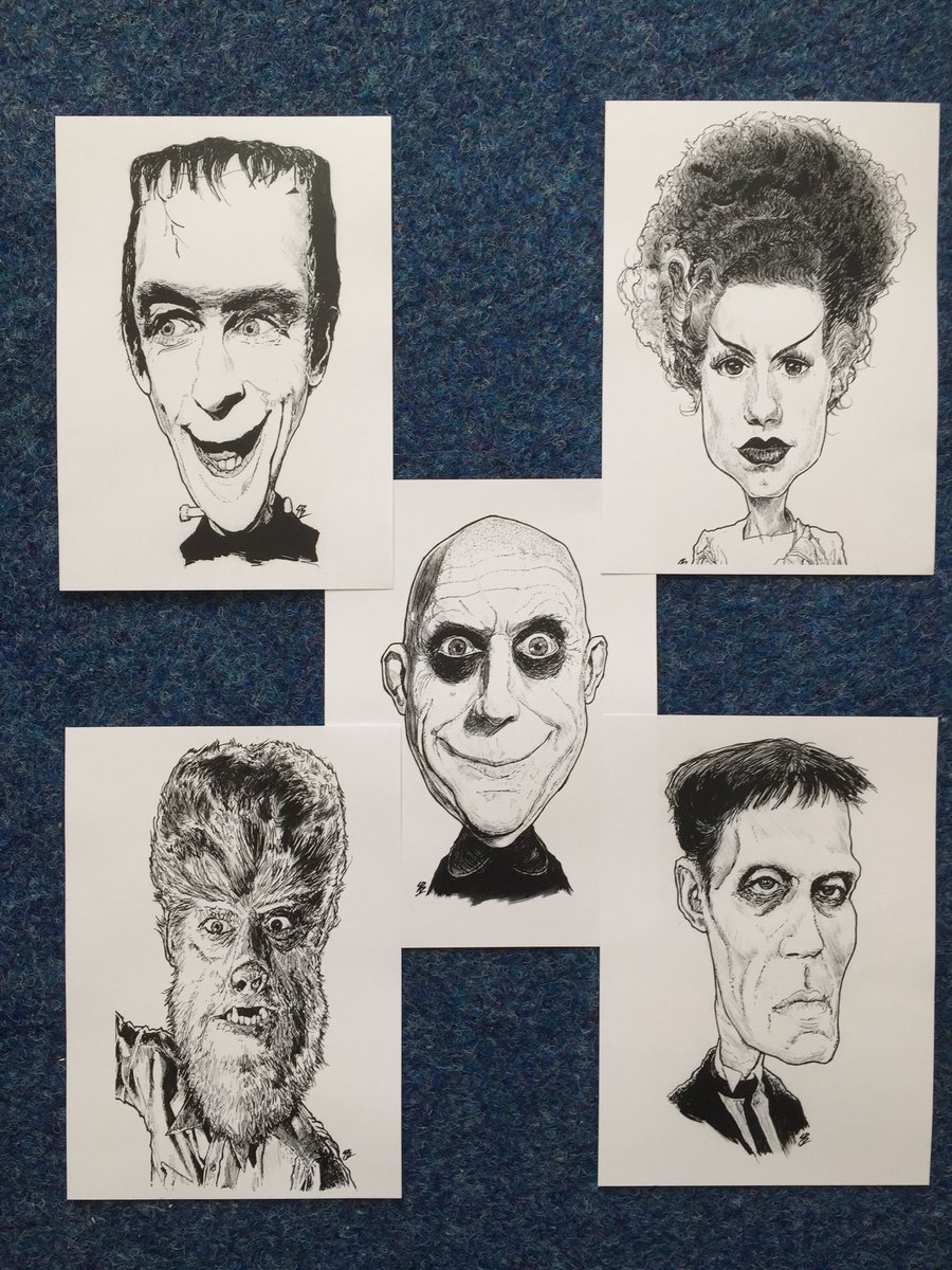 Releasing this ghoulish gang of prints later tonight #halloween #horror #scary #ghouls #prints #etsy #etsyshop