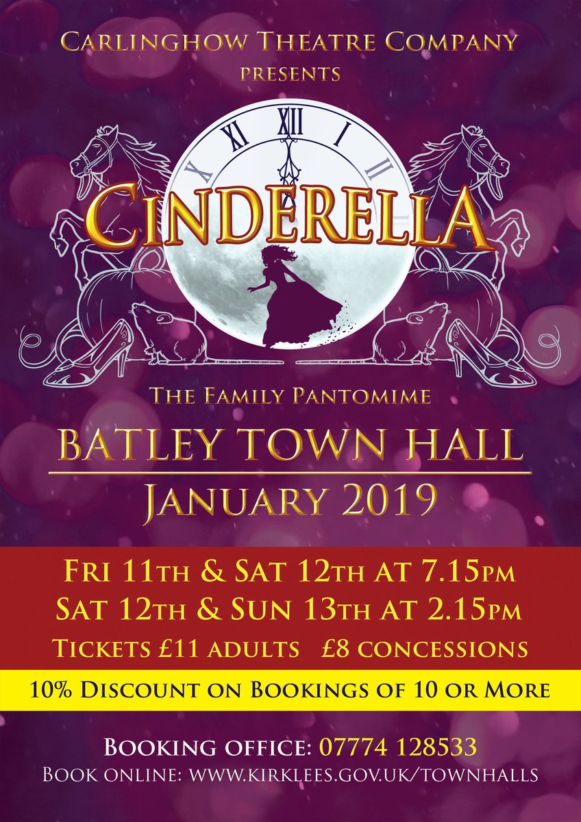 Carlinghow's tweet photo. Tickets selling well for our panto in January. Call our booking office to book your tickets. https://t.co/6Dk4X0m4FB