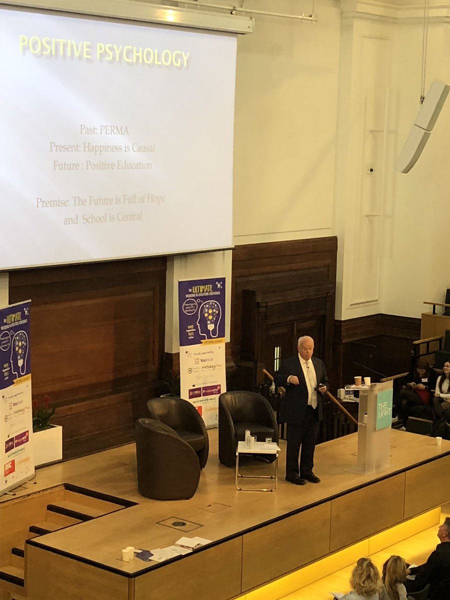 Special Friday afternoon listening to the man himself Martin Seligman speaking on all things wellbeing. Scientific studies show that happier people catch fewer colds, heal faster and live longer! #IPENWellbeingEd