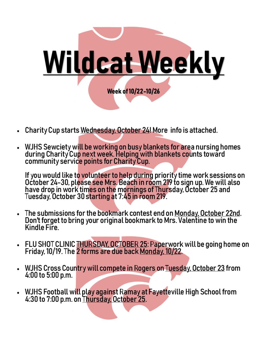 gowjhswildcats's tweet photo. Got a LOT going next week. :) https://t.co/wymiBtviZV