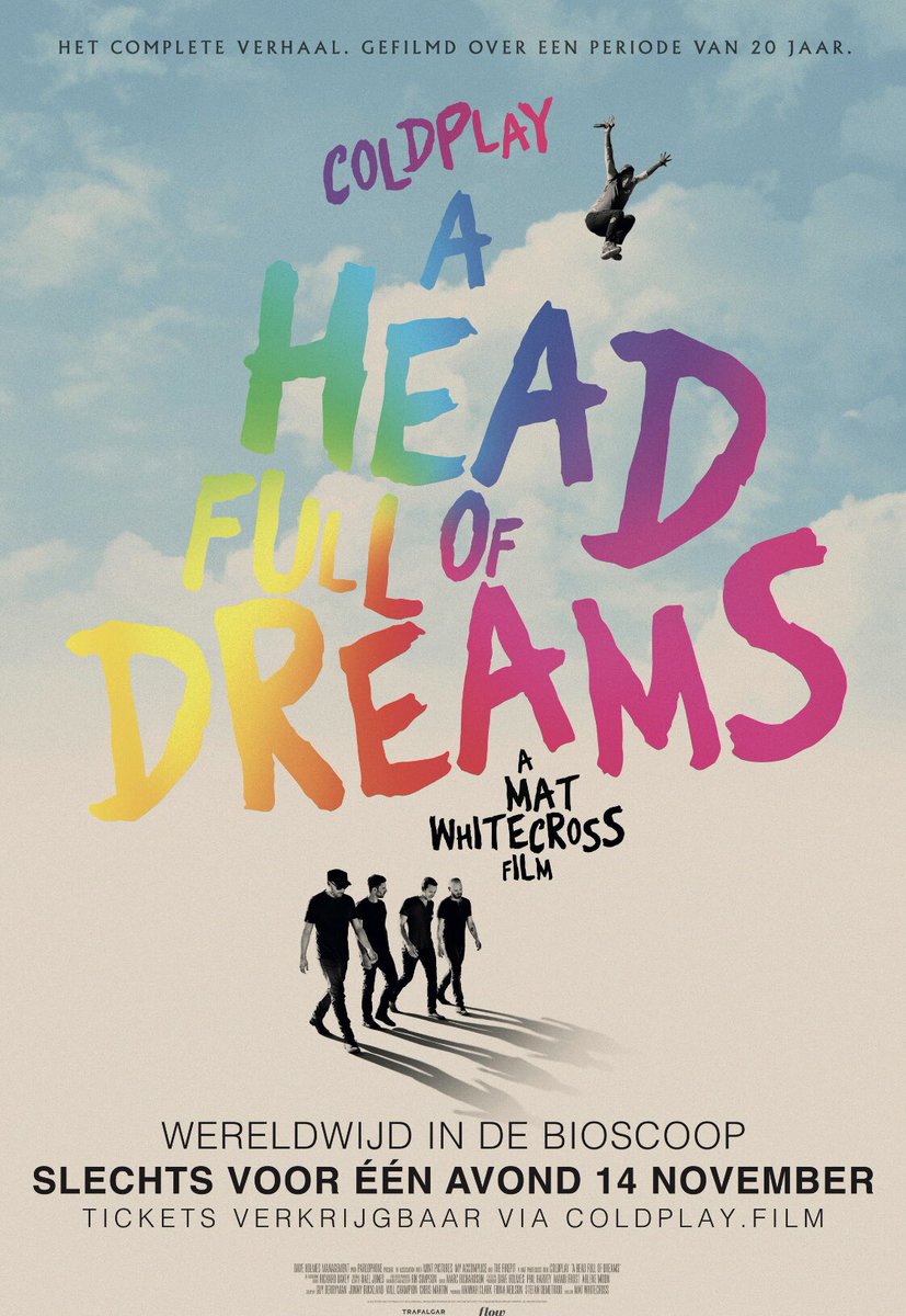 Op 14 november draaien we eenmalig de nieuwe documentaire Coldplay: A Head Full of Dreams! De tickets zijn vanaf nu te bestellen. Wat is jouw favoriete Coldplay nummer? #coldplay #AHeadFullOfDreams #vuemusic #vuecinemasnl #vueeindhoven #muziek