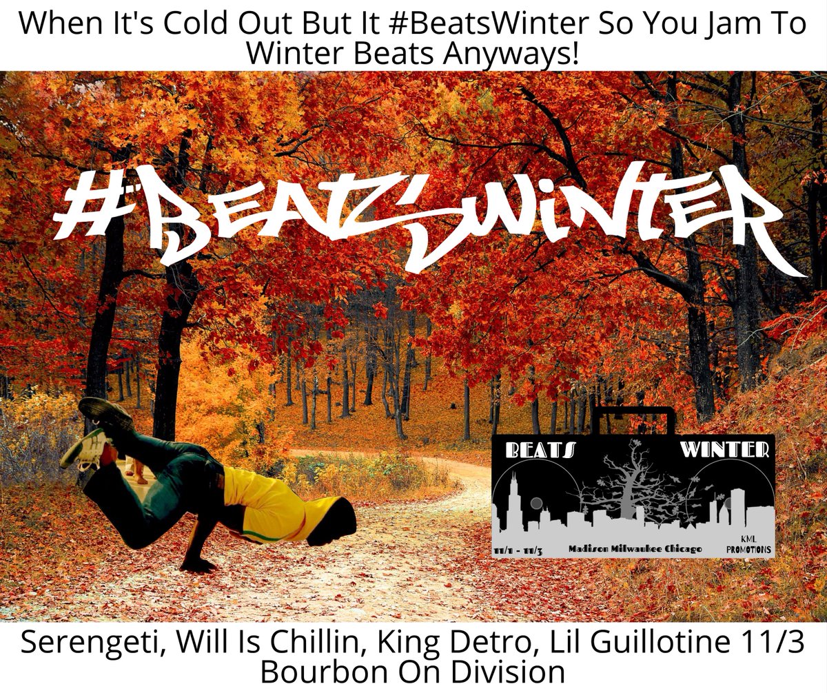 litlGuillotine's tweet photo. When Its Cold Out But It #BeatsWinter So You Jam To Winter Beats Anyway! #BeatsWinterTour #WillIsChillin #BourbonOnDivision
RSVP! https://t.co/wx1NkXYR1S
Them Tix Now! https://t.co/3KXvrSPjaI https://t.co/GztoukVBhH