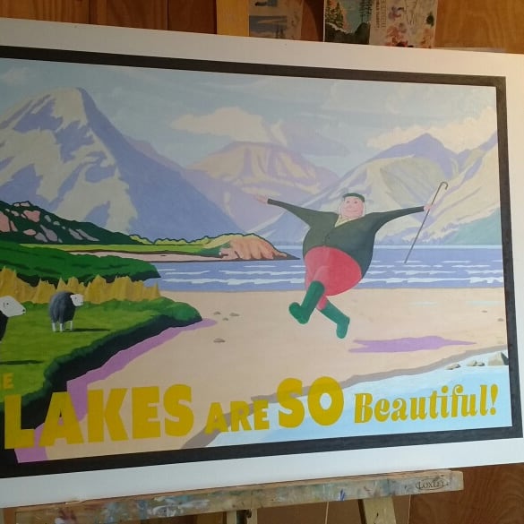 Well done to <a href="/CalFerguson/">Calvin</a> Winner of print of my new painting #LakeDistrict #cumbria #fells #lakes #art #oilpainting