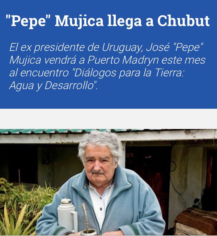 conediaz's tweet photo. #Madryn
“Diálogos para la Tierra, Agua y Desarrollo”.

#PepeMujica ex presidente de #Uruguay 

#MarioCapello 
Ex secretario de Desarrollo Minero junto a Aranguren

#MarisaArienza Pta Green Cross Argentina https://t.co/RxruVEyF8G