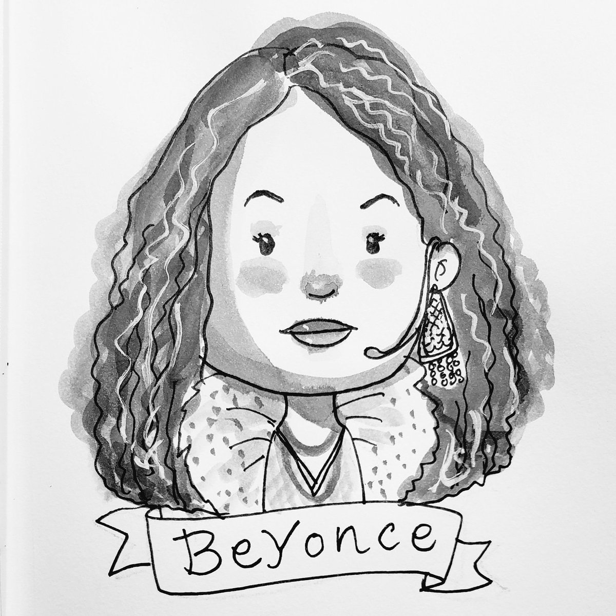 lynnorbontigao's tweet photo. #Inktober2018 Day18:Beyonce: Queen

#FantasticFemales #Inktober #girlpower #kidlitart #kidlitnj #kidlit #ink #micron #higgins #nodescriptionneeded #artistsoninstagram #illustrations #pioneer #childrensbooks #dailydoodleseries #lynnorb https://t.co/Jja5FoHBn5