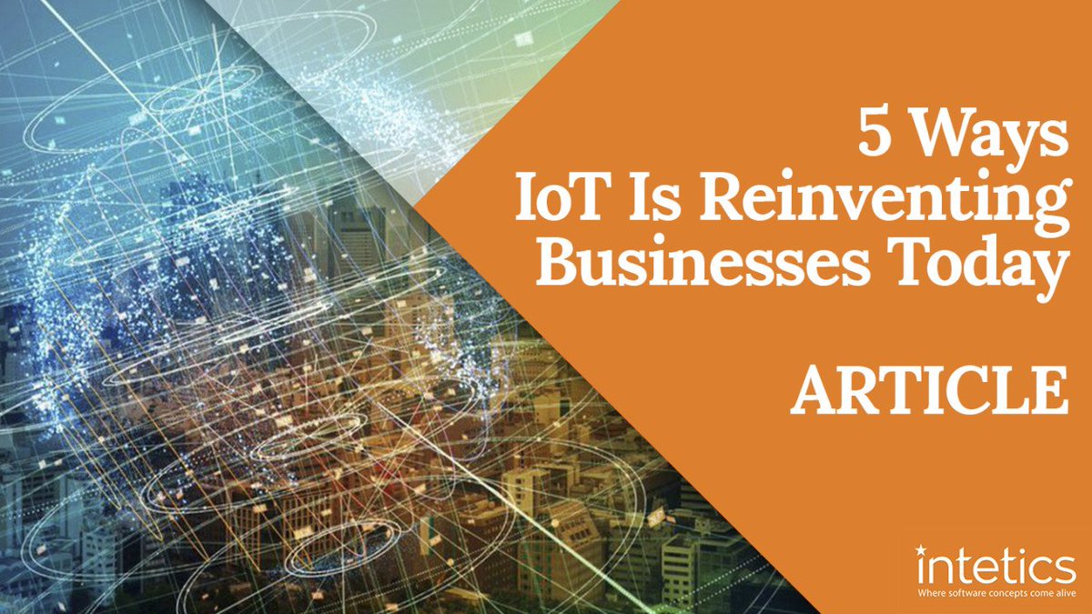 intetics's tweet photo. 60% of enterprises are expanding or transforming with new lines of #business, due to the opportunities provided by #IoT. Read the article to learn about 5 ways IoT is positively impacting businesses today. https://t.co/P0Hi5wLgKk
#IIoT #BigData #Industry40 #ML #AI #tech #RPA #CIO https://t.co/QnXpgeN6mV