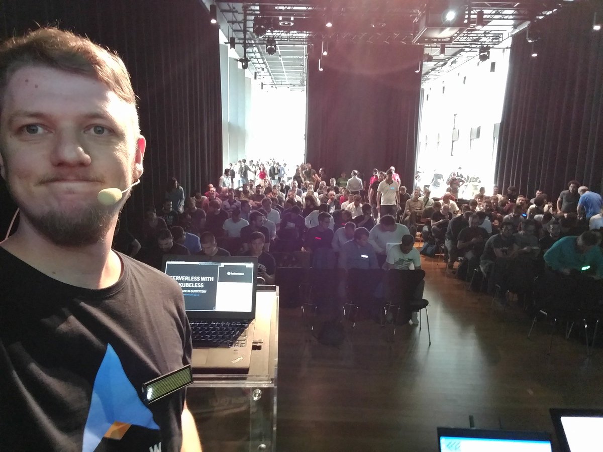 How we do #serverless with #kubeless in <a href="/OUTFITTERY/">OUTFITTERY</a> at #ServerlessDays #Milano