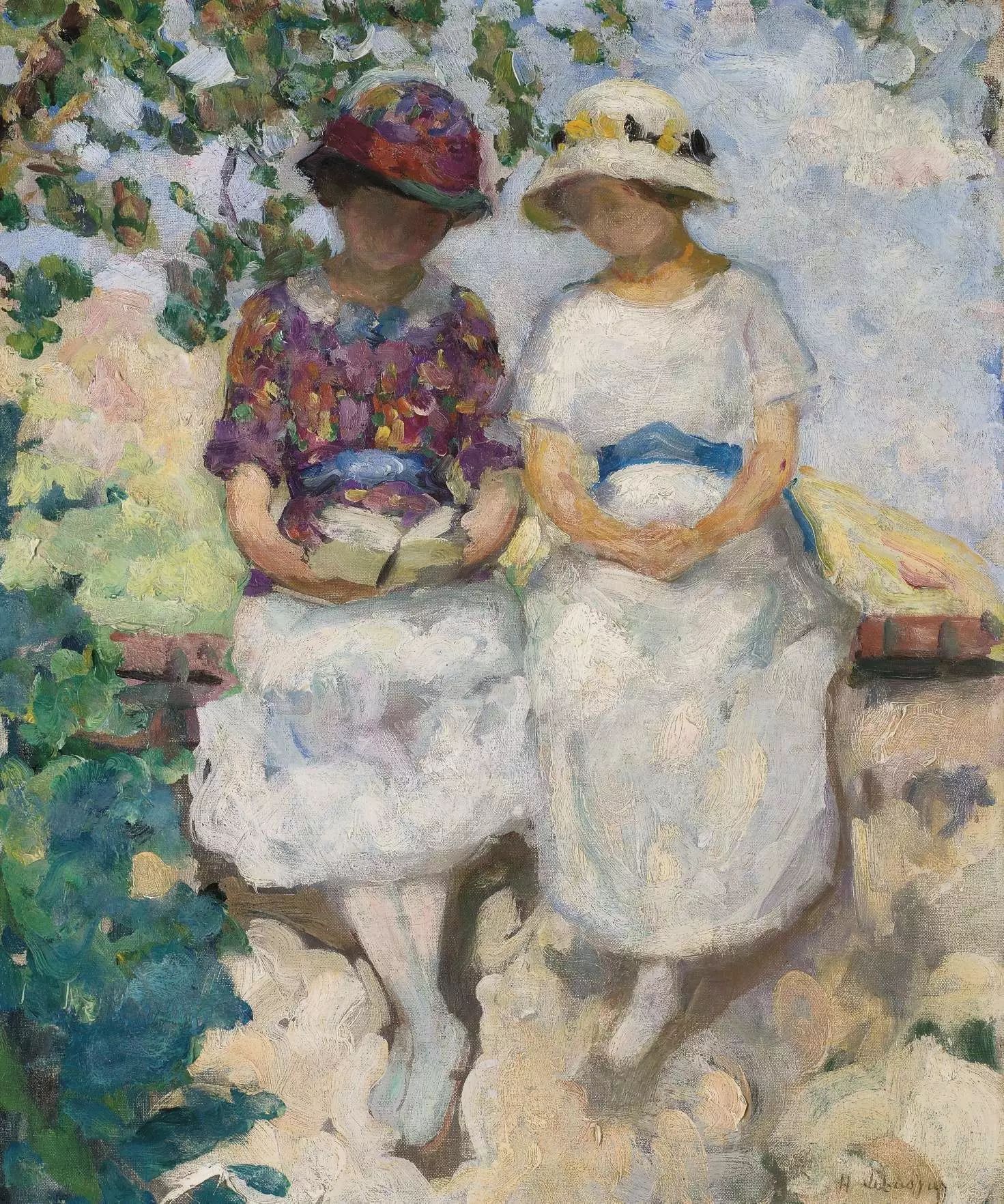 Juanan Urkijo on Twitter: "Henri #Lebasque 🇫🇷 Deux jeunes filles ...