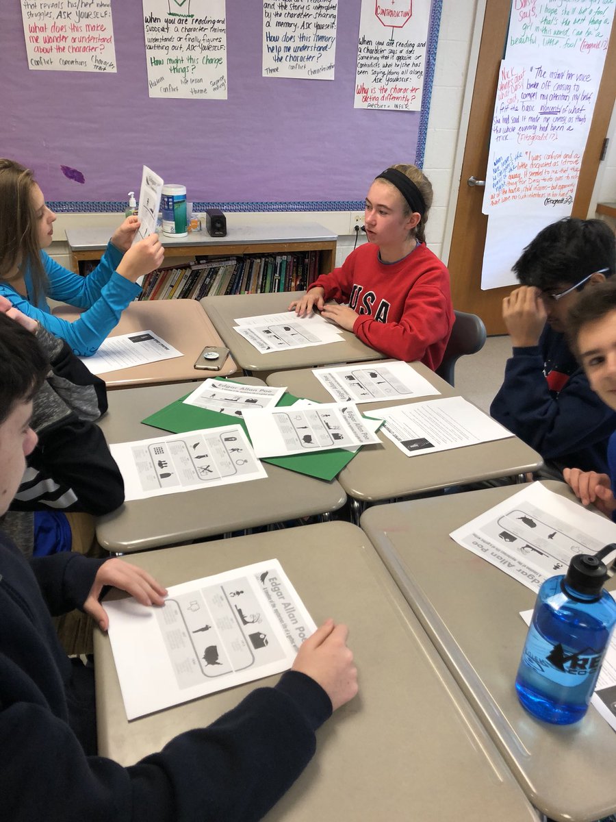 SComeauMillbury's tweet image. Learning about Poe through media, timelines, a biography, and his own quotes #stations #textsets #makingconnections