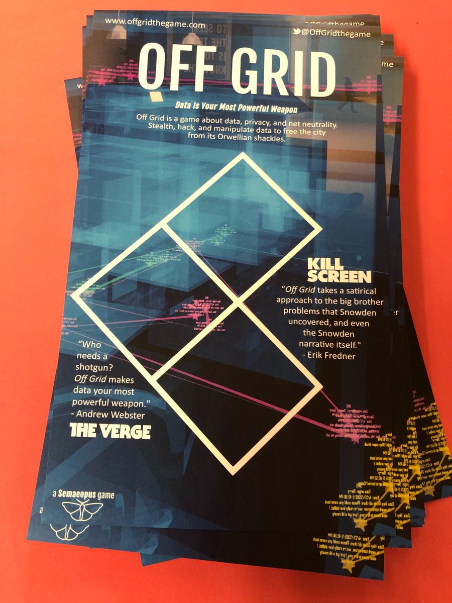 OffGridTheGame's tweet photo. OFF GRID's got a demo station in the #InsideIntel exhibition at #LOGANCIJ (with some pretty sweet print work!) You can play there, or...

https://t.co/e4xZSCoWpP
                  👆👆👆
...if you can't make it, download the 🕹️💻🎮 demo from our Kickstarter to play at home! https://t.co/EZXbVkuLEh