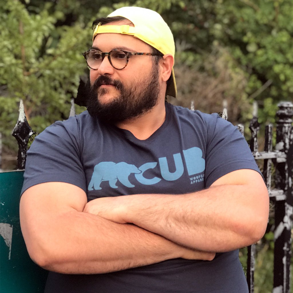 WoofSKN's tweet photo. A #Bearcub tshirt that channels the trend for casual, ethical elegance. Crew neck #Tshirt made of 100% #Organic Combed Cotton. #Ecofriendly, it also feels super soft to the touch: https://t.co/lbqKcWR7Ou #woofguy #beartshirt #gaybear #bearchub #bear #bearbelly #cubtshirt https://t.co/VUax3S49fH