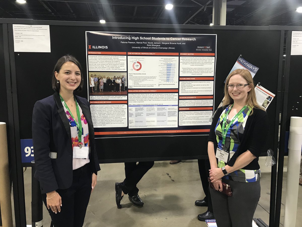 PalomaPearson's tweet image. Presenting on the @CancerCenterIL #researcHStart program at #BMES2018