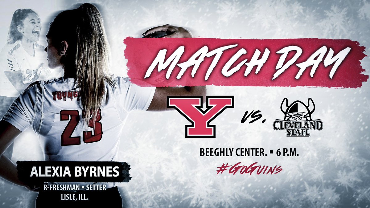 YSUVolleyball's tweet photo. #MatchDay in Youngstown!

We take on our nearest #HLVB rival tonight at 6 in Beeghly Center.

#GoGuins🐧🏐 #BeatCSU https://t.co/zHUePmVfws