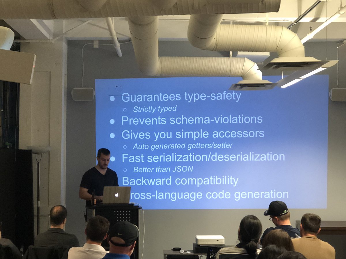 phpchatco's tweet image. @james2doyle dropping knowledge bombs about gRPC and Protobuf. #VanPHP