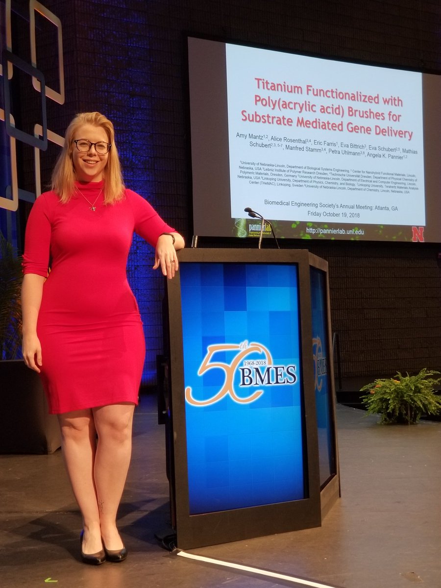 Pannier_Lab's tweet photo. Amy Mantz did a fantastic job this morning presenting her research at #BMES2018 #UNLBME @apannier2 https://t.co/ekM8cGtuyQ