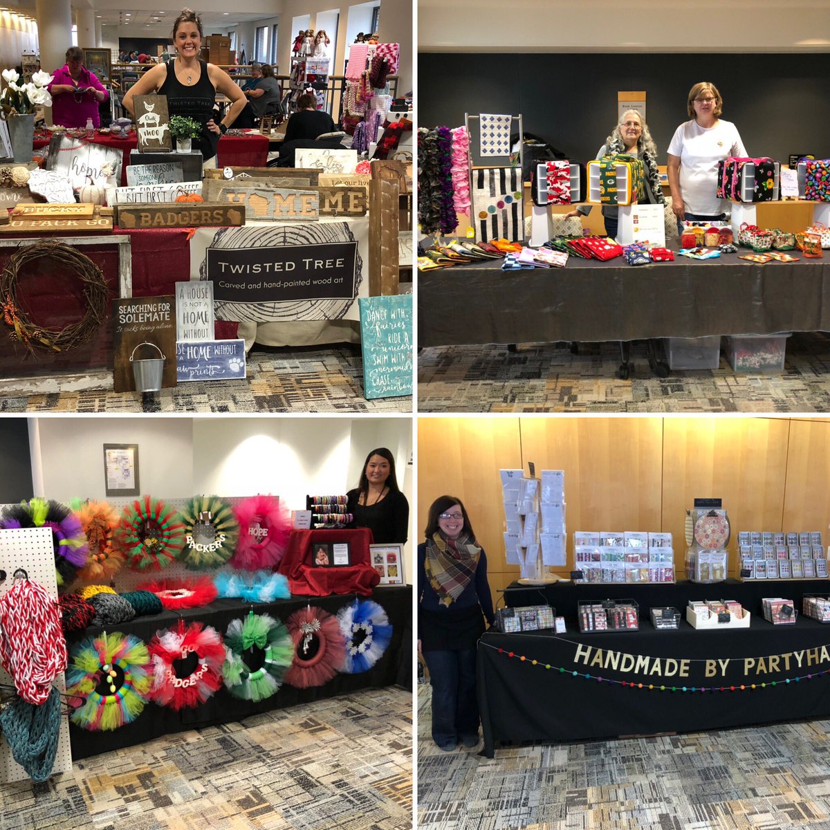 Join us today at the AmFam Craft Fair; 6000 American Parkway in Madison. We are on the 3rd floor! See you soon!! #amfamlife #artandcraftfair