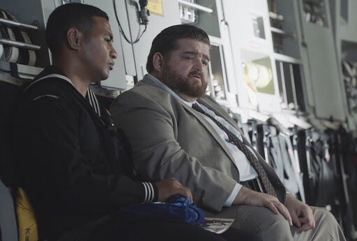 usafhollywood's tweet photo. Tune in to @HawaiiFive0CBS tonight at 9pm to watch Junior and Jerry honor a fallen #Airman and escort him back home to Oahu. Thanks to @JointBasePHH for the assist. https://t.co/ETK2xBAiuy