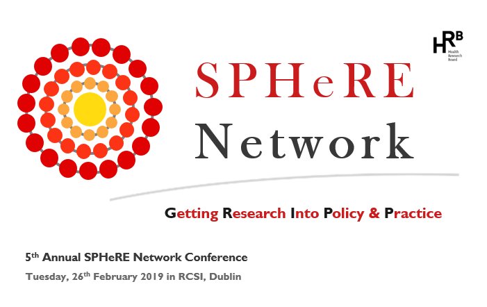 Delighted to announce our call for abstracts is now open for the 5th Annual SPHeRE Network Conference, which will take place on Tuesday, 26th February 2019 in <a href="/RCSI_Irl/">RCSI</a>. More information here: goo.gl/YUH6cY #sphere19