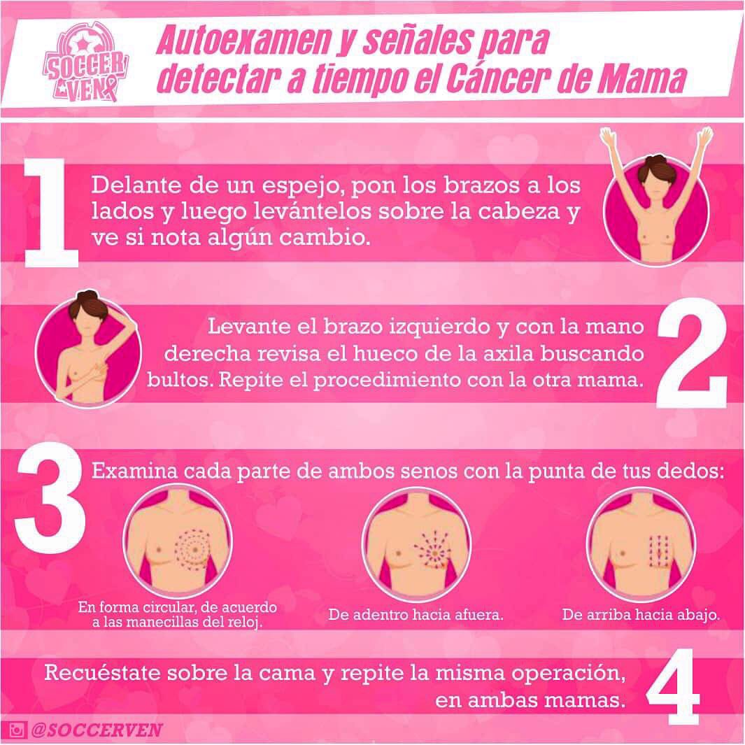 SoccerVen's tweet photo. Hoy es el día de todas esas guerreras que llenas de valor luchan para superar el partido más importante de sus vidas.
.
DIA MUNDIAL DE LA LUCHA CONTRA CÁNCER DE MAMA 🎀
.
La única capaz de salvarte eres tu misma, así que tócate para que no te toque ✋🏻
#DiaMundialdelCancerdeMama https://t.co/o3OUqrB80k