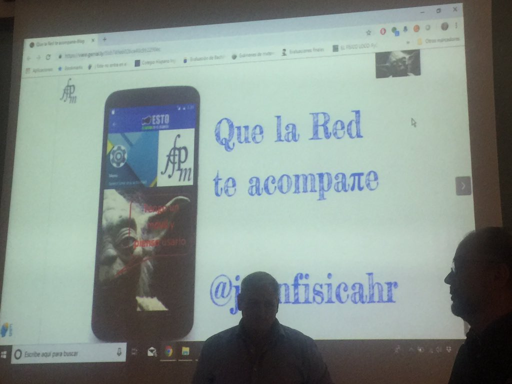 fespm_es's tweet image. #MatematicasRRSS Con Juan Frco Hernández y su charla “Que la red te acompañe”, comenzamos el trabajo de la tarde