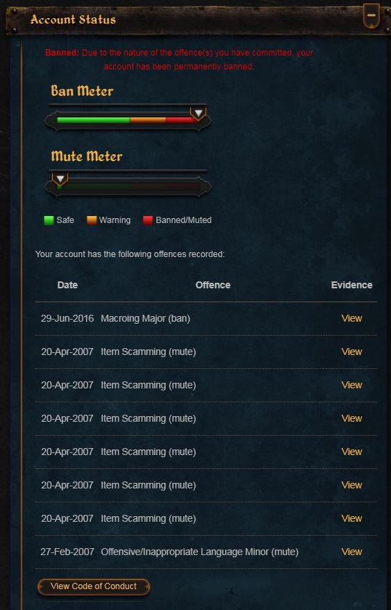 brpetty92's tweet photo. @RuneScape I appealed a ban on my account (looks like it was hacked while i was on a hiatus) and promptly got an email response that a ban doesn't exist on the account? Could you help diagnose this inconsistency and let me know how i go about appealing for real? https://t.co/JYzDp6SwiY