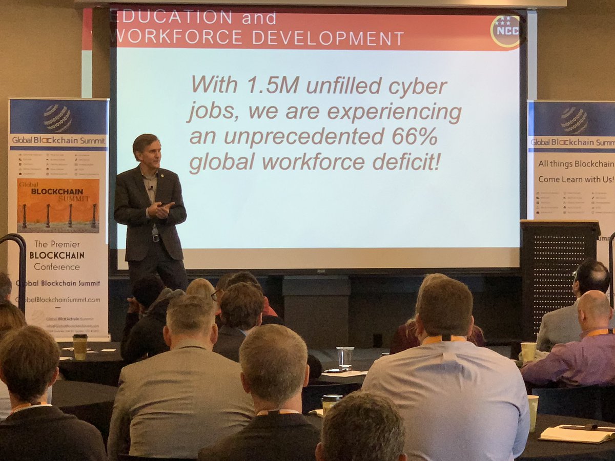 bigblockchain's tweet photo. Vance Brown, CEO National Cybersecurity Center, kicks off the Global Blockchain Summit! #Blockchain #CyberSecurity #GBSFall18 @gblockchain1 @gohansgo https://t.co/H3ZbZJdC71