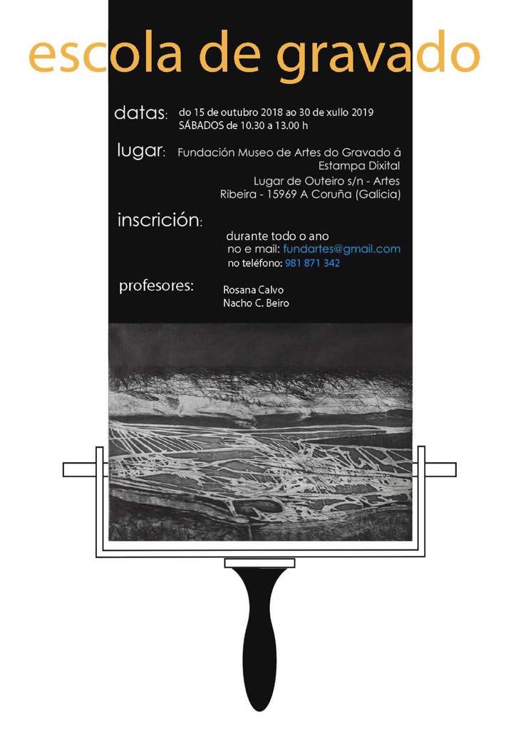 Mañá dá comezo a Escola de Gravado. Anímate!