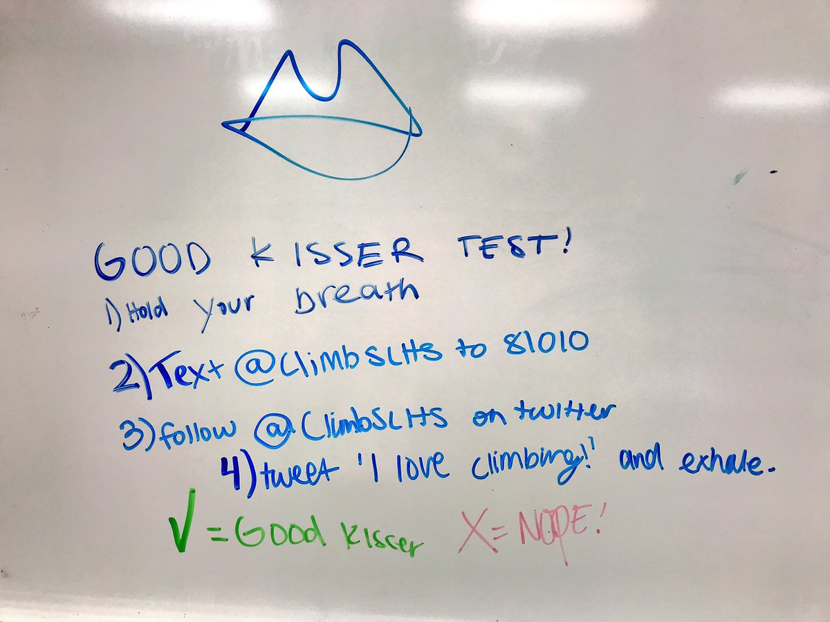 LOL <a href="/ClimbSLHS/">SLHS Rock Climbing</a> out here wildin’ - they’re climbing at Momentum at 1PM! #bethere