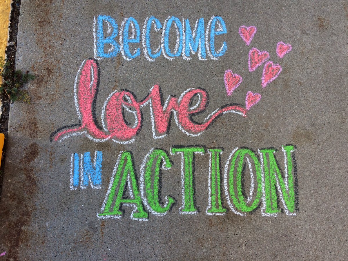 ChalkOneSusan's tweet photo. Become love in action #love https://t.co/q5qLqetyHX