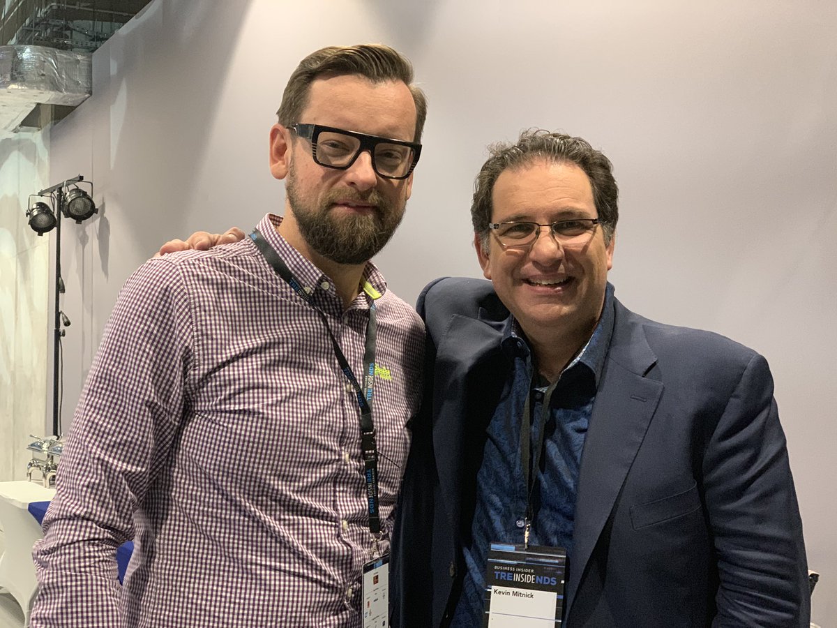 dominiklada's tweet photo. Udało się. Świetna rozmowa z @kevinmitnick razem z @iPatrycjaR na #InsideTrends
Wywiad w zbliżającym się @iMagazinepl https://t.co/8NeGooQltN