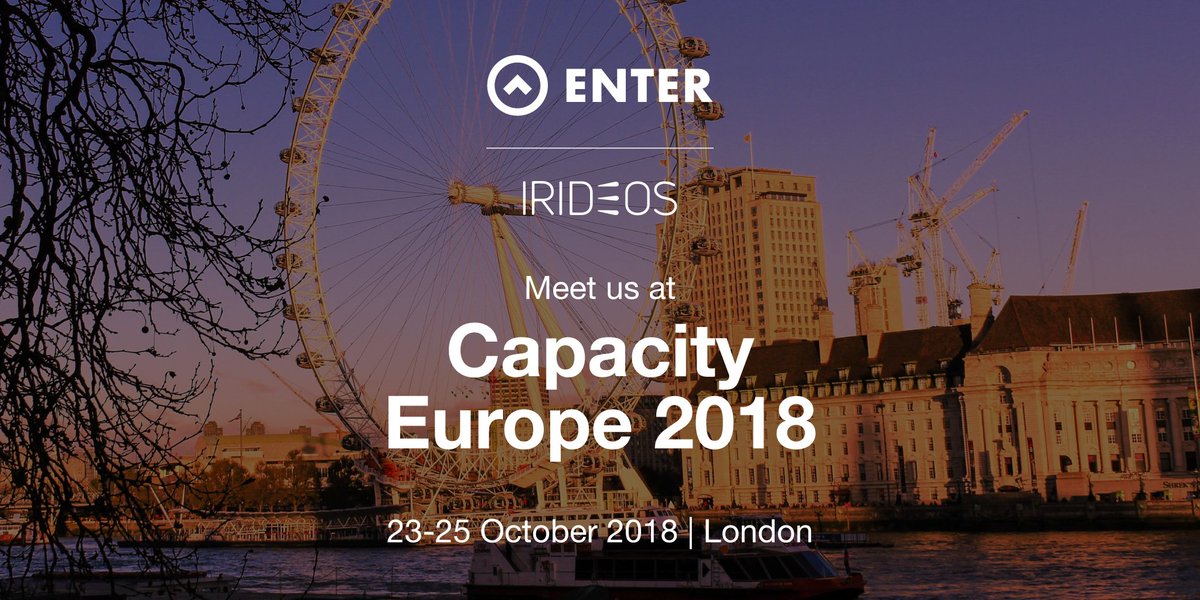 Next week we'll be attending #CapacityEurope2018. <a href="/enterteam/">Enter / ISP</a> is looking forward to seeing you in #London, make sure to meet us there. capacitymedia.com/events/capacit…