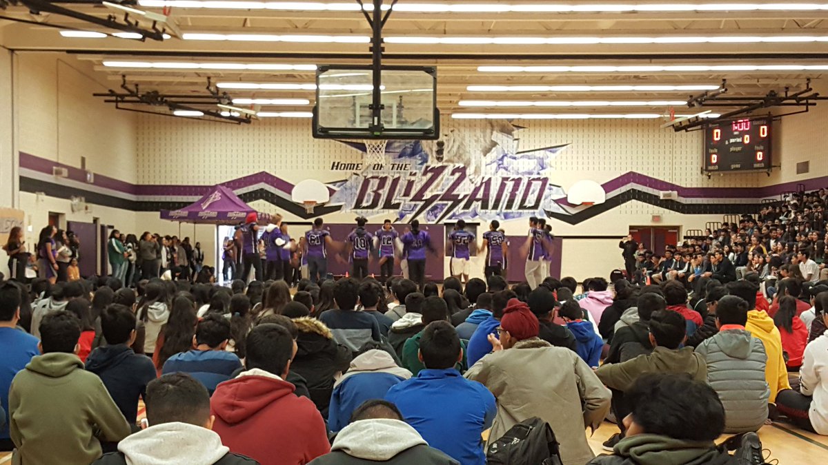 #peprally happening <a href="/HMBSSBlizzards/">Harold M. Brathwaite</a> right now!