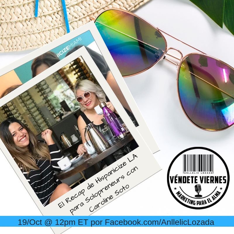 AnllelicLozada's tweet photo. Que podemos aprender de los los #influencers acerca de creacion de contenido y monetizacion? HOY en #vendeteviernes te contaremos las tendencias mas discutidas en @Hispanicize Los Ángeles la semana pasada junto a @carolinesoto 🇵🇷👯♀️💃.
#hispzla #hispz #marketingparaelalma https://t.co/hck2nRlJrj