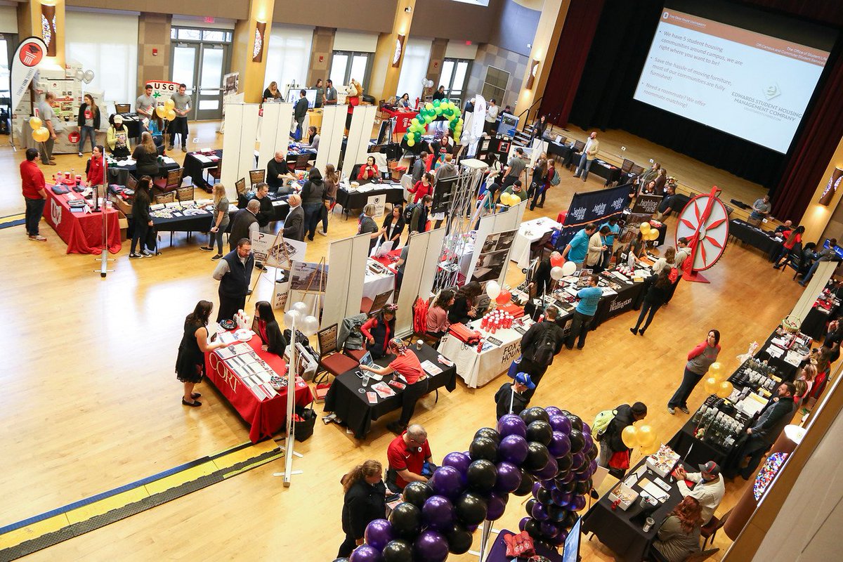 OffCampus_OSU's tweet photo. The Off-Campus Living Expo is finally here!  Come check it out NOW until 6PM in the @ohiounion!! https://t.co/d05jVQWX7O