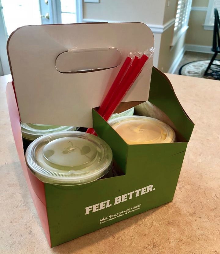 SKStatesboro's tweet image. We were happy to provide an afternoon snack for the @statesborochamber !! Enjoy a $5 medium smoothie or a $6 meal replacement smoothie EVERY Friday! It's what we like to call $5RIYAY! We'll see ya soon 😉

#SmoothieKingStatesboro #SmoothieKingBoro #fivefriday