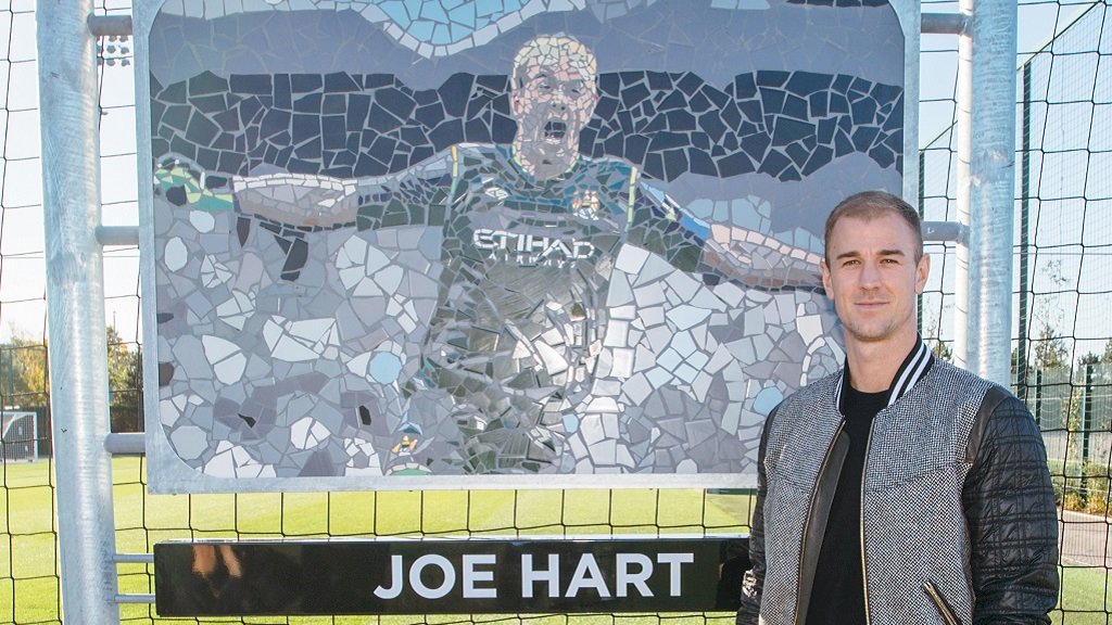 ManCity's tweet photo. We have dedicated a goalkeeper training pitch at the CFA to Club legend Joe Hart in recognition of his 12-year association with the Club 💙 #mancity https://t.co/VqxKOpmBfy