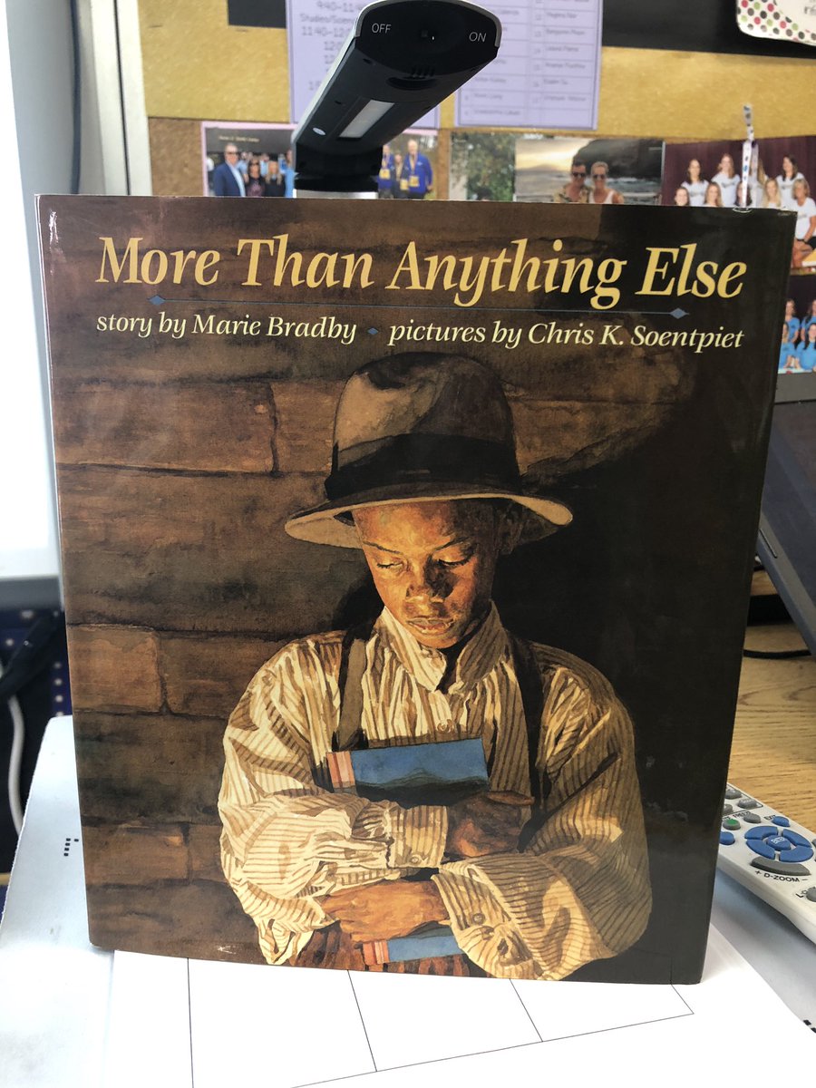 MrsMadden34's tweet photo. Today we are reading a historical fiction book about Booker T Washington! We used There’s an APP for That! @DiscoveryEd strategy to determine the author’s purpose for sharing Booker’s story about determination & how he changed the world of education #overcominglearningchallenges https://t.co/4WhVP7LnR4