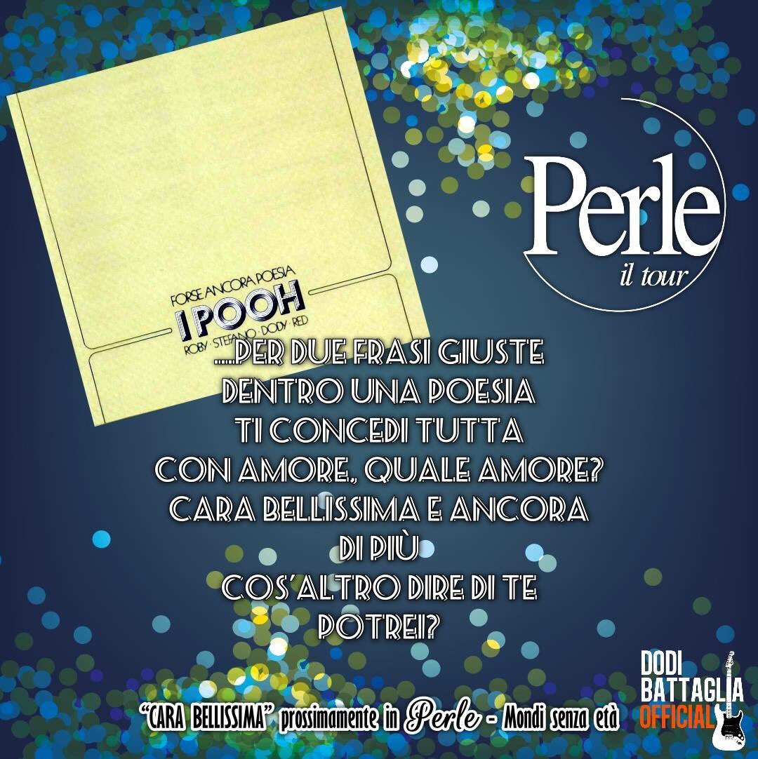 Dodi Battaglia Valerio Negrini Fondatore Dei Pooh Ha Dedicato Un Testo A Chi Come Lui Scriveva Canzoni Cara Bellissima Uno Dei Brani Che Faranno Parte Di Perle Mondisenzaeta Tour