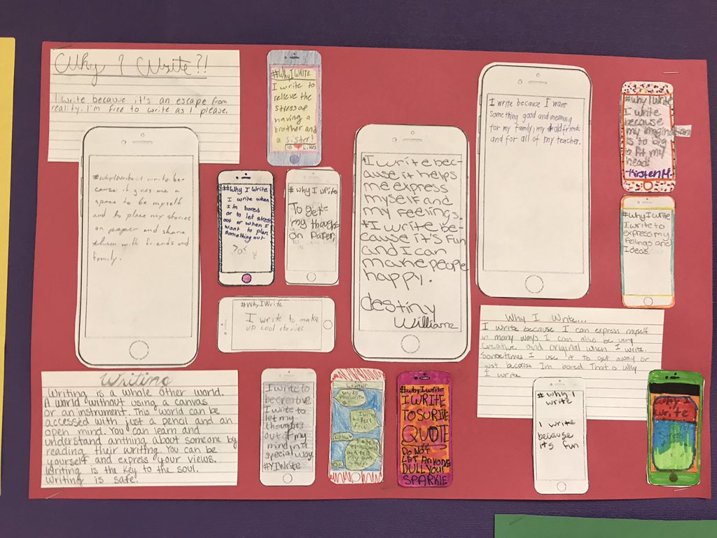 TWSVirginia's tweet photo. #WhyIWrite #BentonWrites @bentonmiddle @ncte https://t.co/EG9erjJ3wL