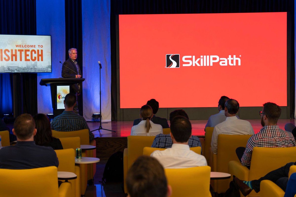 SkillPath's tweet photo. Thank you to Scott Havens and @FishtechGroup for inviting CEO @CameronBishopKC to share his lessons on leadership with a group of CEOs and partners under the age of 40.

We are still in awe of Fishtech’s amazing office and event space! 

___
#goals #leadership #kcmo #ceo https://t.co/LgdWpm5hGi