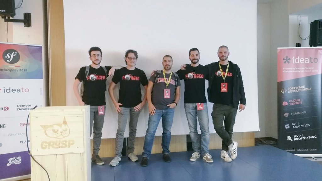 CaendraTech's tweet image. Thanks @grusp for another great #symfonydayit edition from Caendra development team! See you all next year!