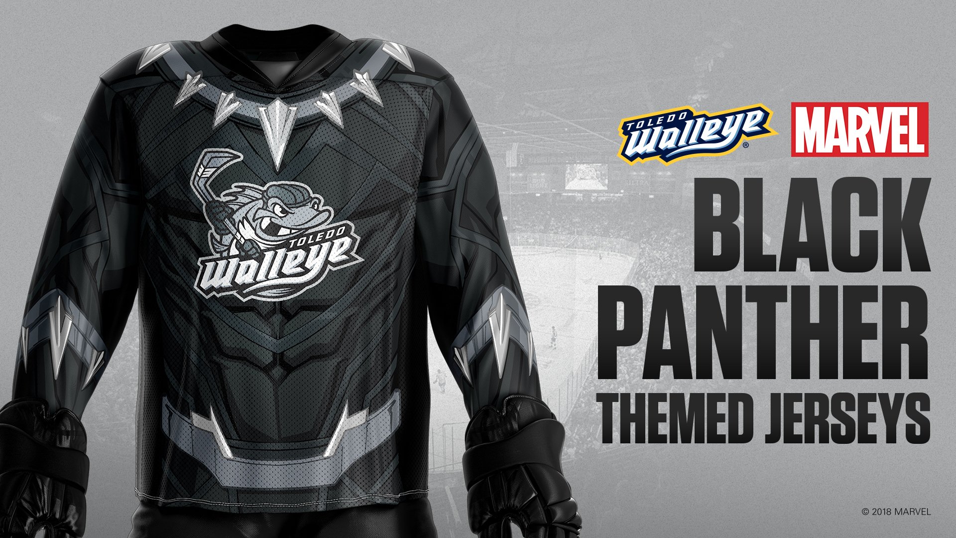toledo walleye black panther jersey
