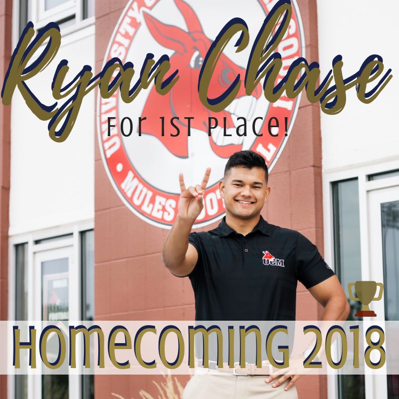 KyRyHoco's tweet image. Ryan Chase’s drive has helped him achieve a spot in the National Society of Leadership and Success. His work in the Airforce has helped him achieve the honor of being in the Arnold Air Force Society. Clearly, there’s no other way to vote! #ChaseFor1stPlace #PowerOfPi