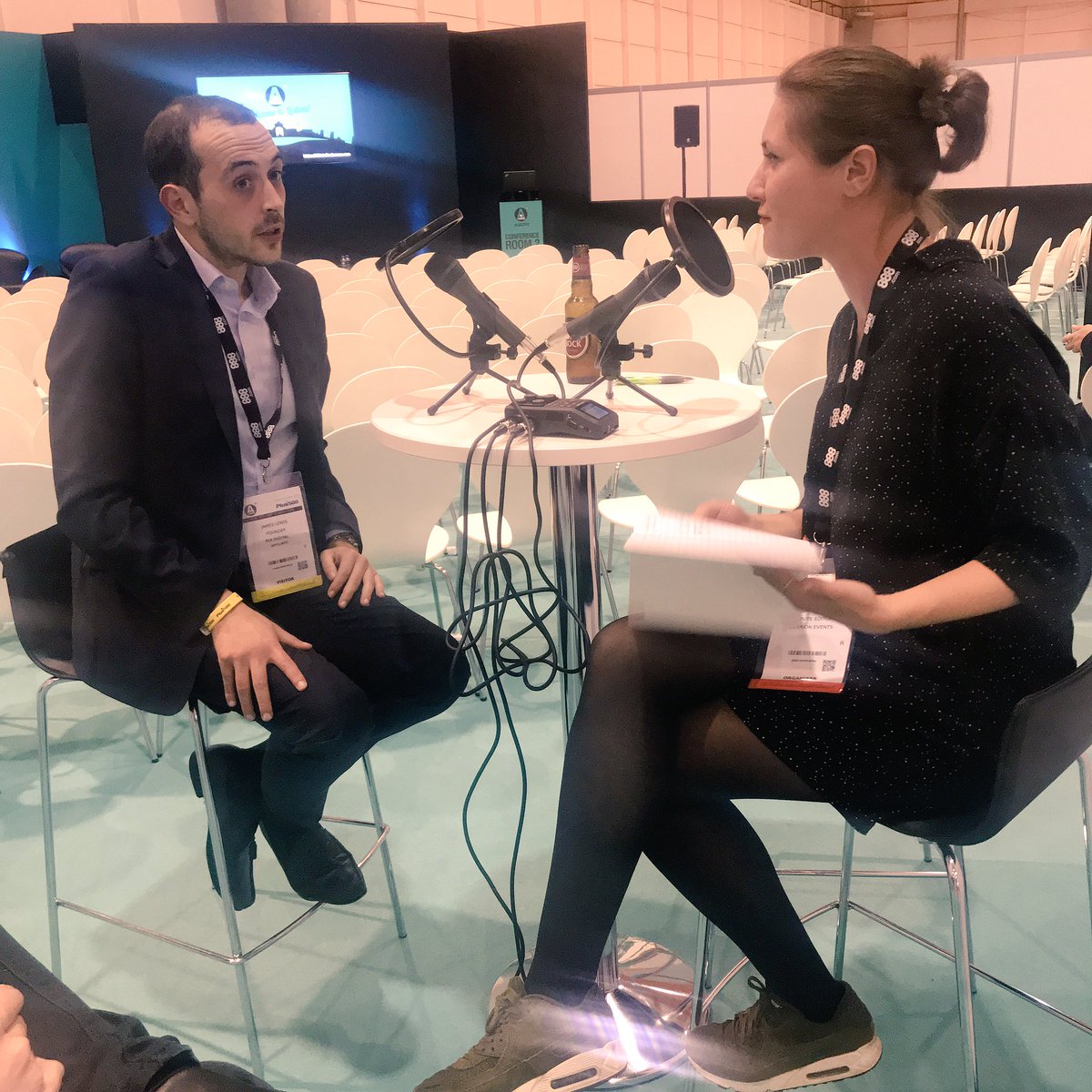 iGamingBusiness's tweet photo. Recording the iGB Pod at #LiAC2018 with @Jamie__Lewis https://t.co/WnqQKZjRsT