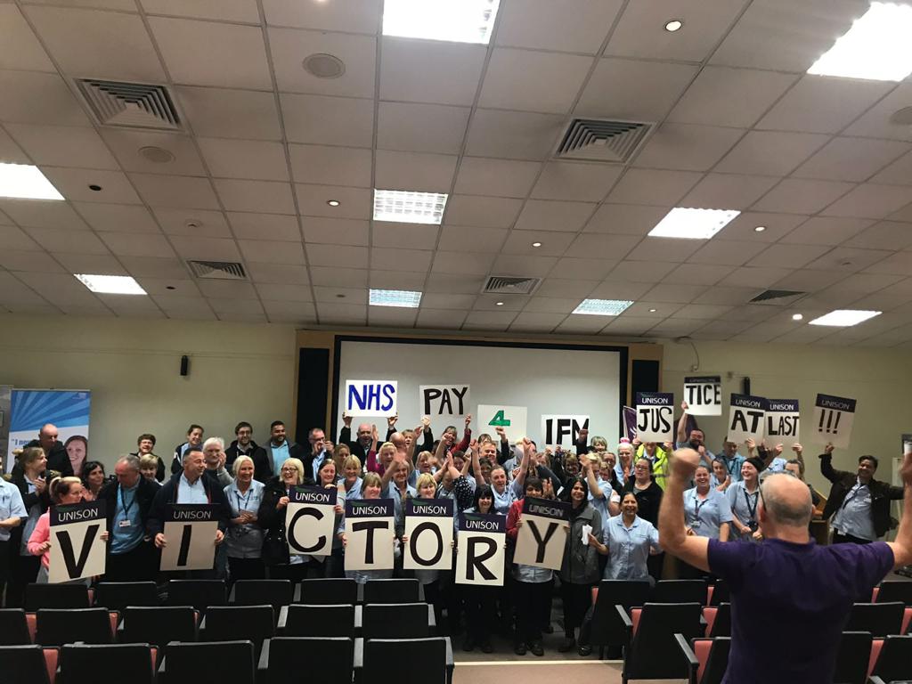 NHSpay4iFM's tweet photo. Wonderful, exhausting 24 hours. Bolton iFM accepted our demands for all iFM staff to be treated equally and receive NHS pay for NHS work. @NorthWestUNISON @unisontweets @tpkellis54 https://t.co/S25Ipjl6Zz