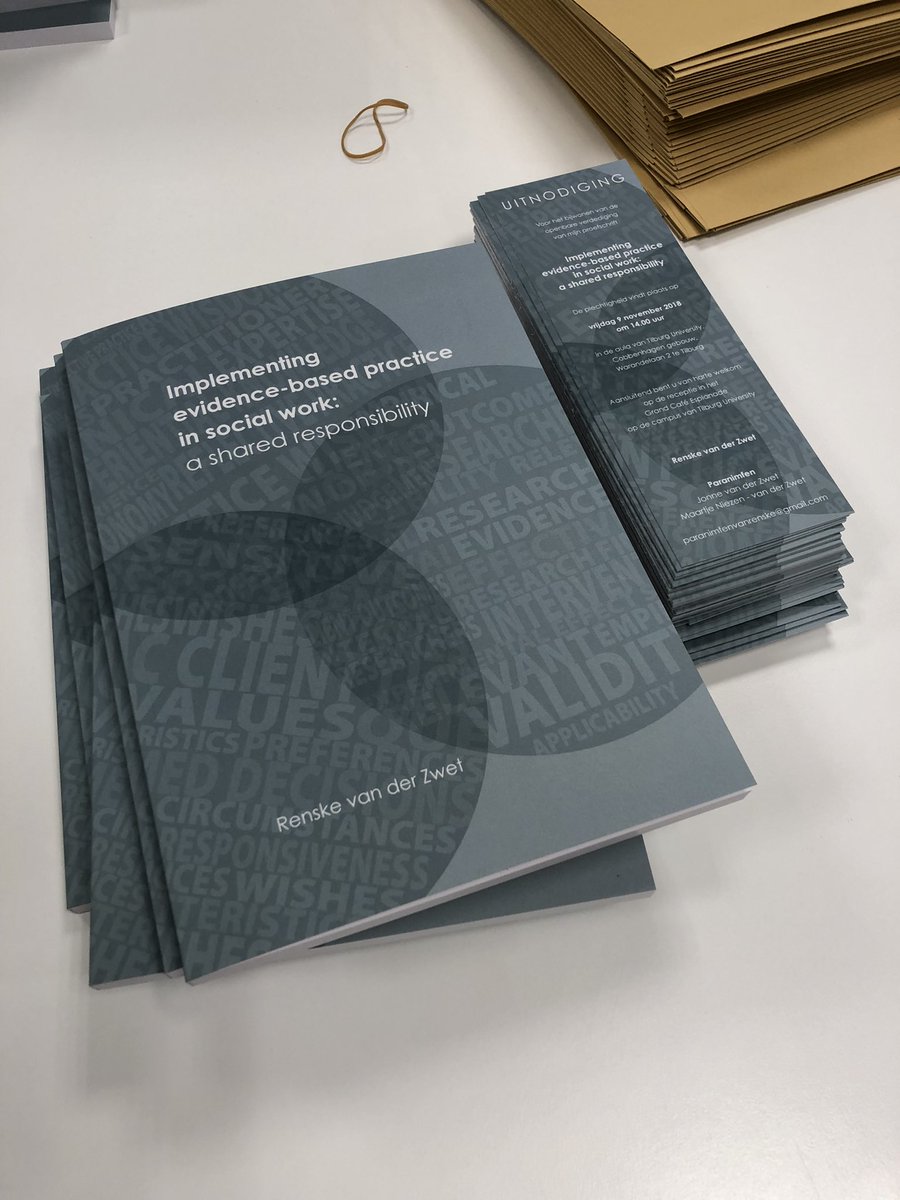 Mijn proefschrift is binnen! Nu op naar de openbare verdediging op vrijdag 9 november om 14.00 uur in de aula van Tilburg university. Wees welkom!