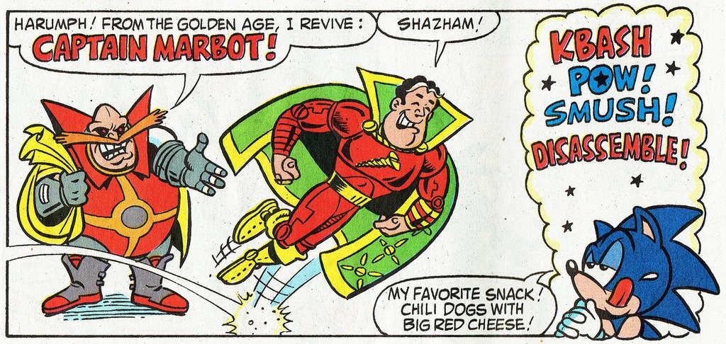 Sonic The Hedgeblog on Twitter: "Shazham! Robotnik tries the Captain